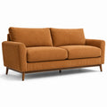3-Sitzer Sofa Cordstoff Holz