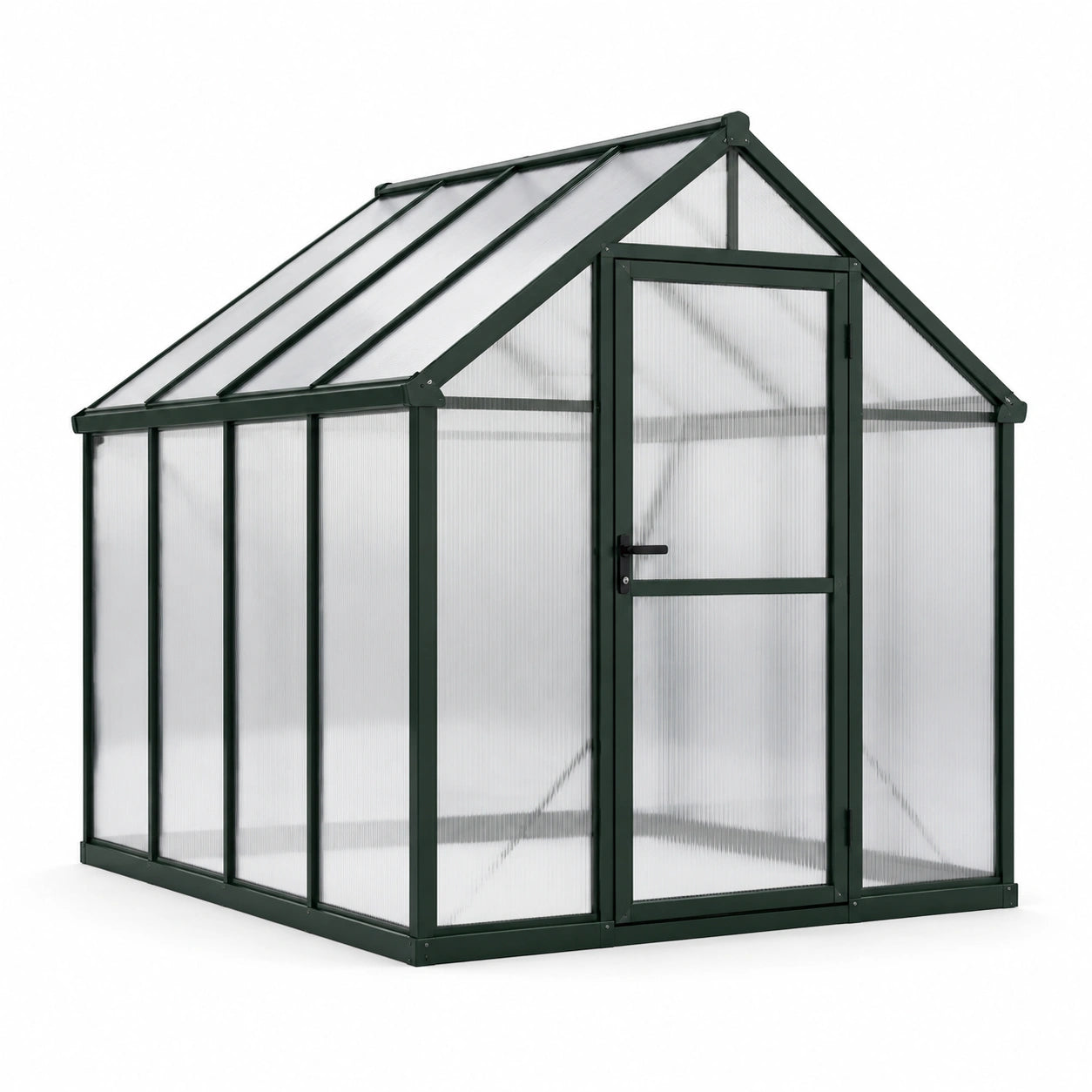 Gewächshaus aus Aluminium und Polycarbonat 190x185x195 cm