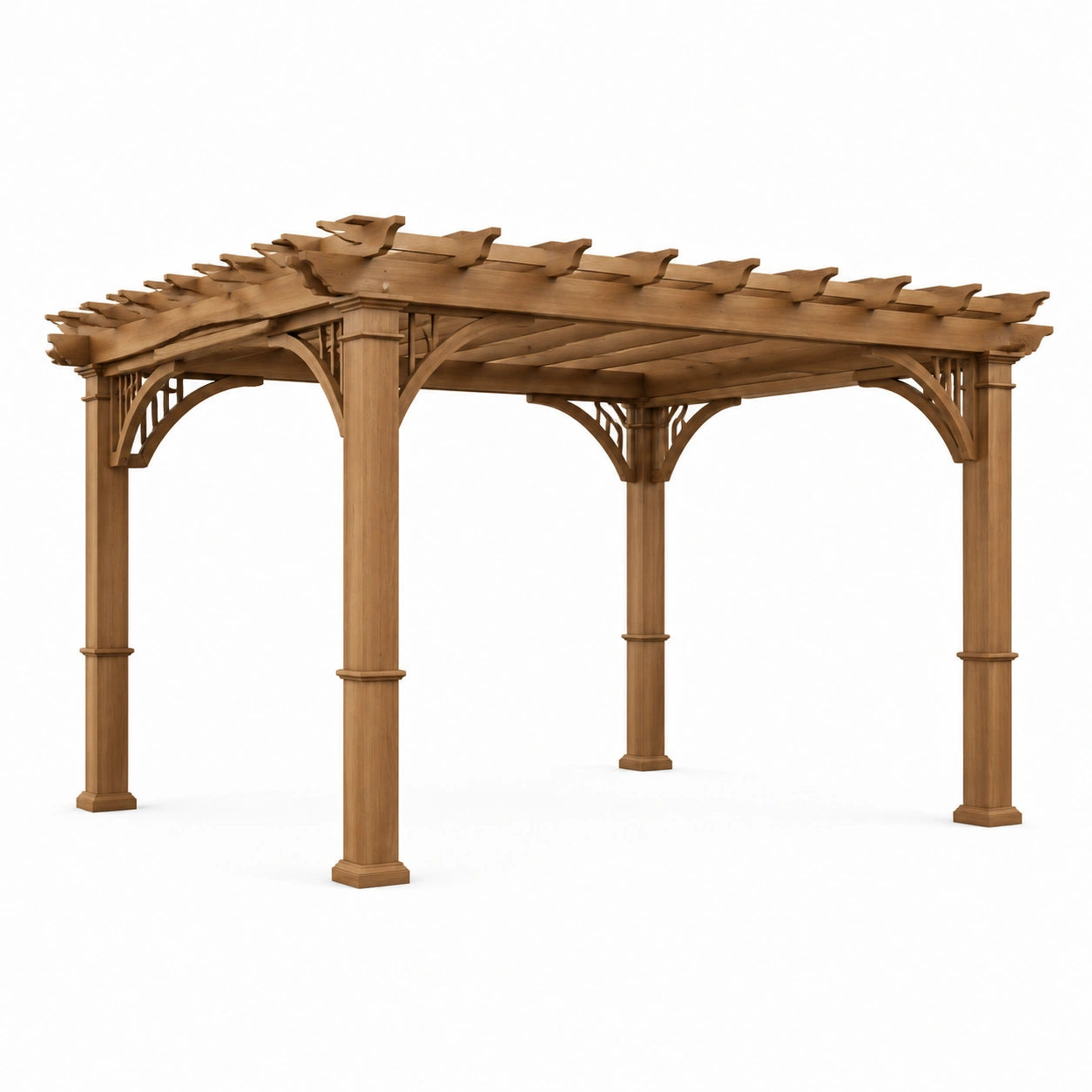 Holzpergola Quadrat 300x300x240 cm Kiefernholz